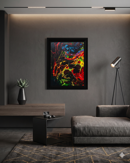 Maya Magma, 18x24x0.75" Oil Painting