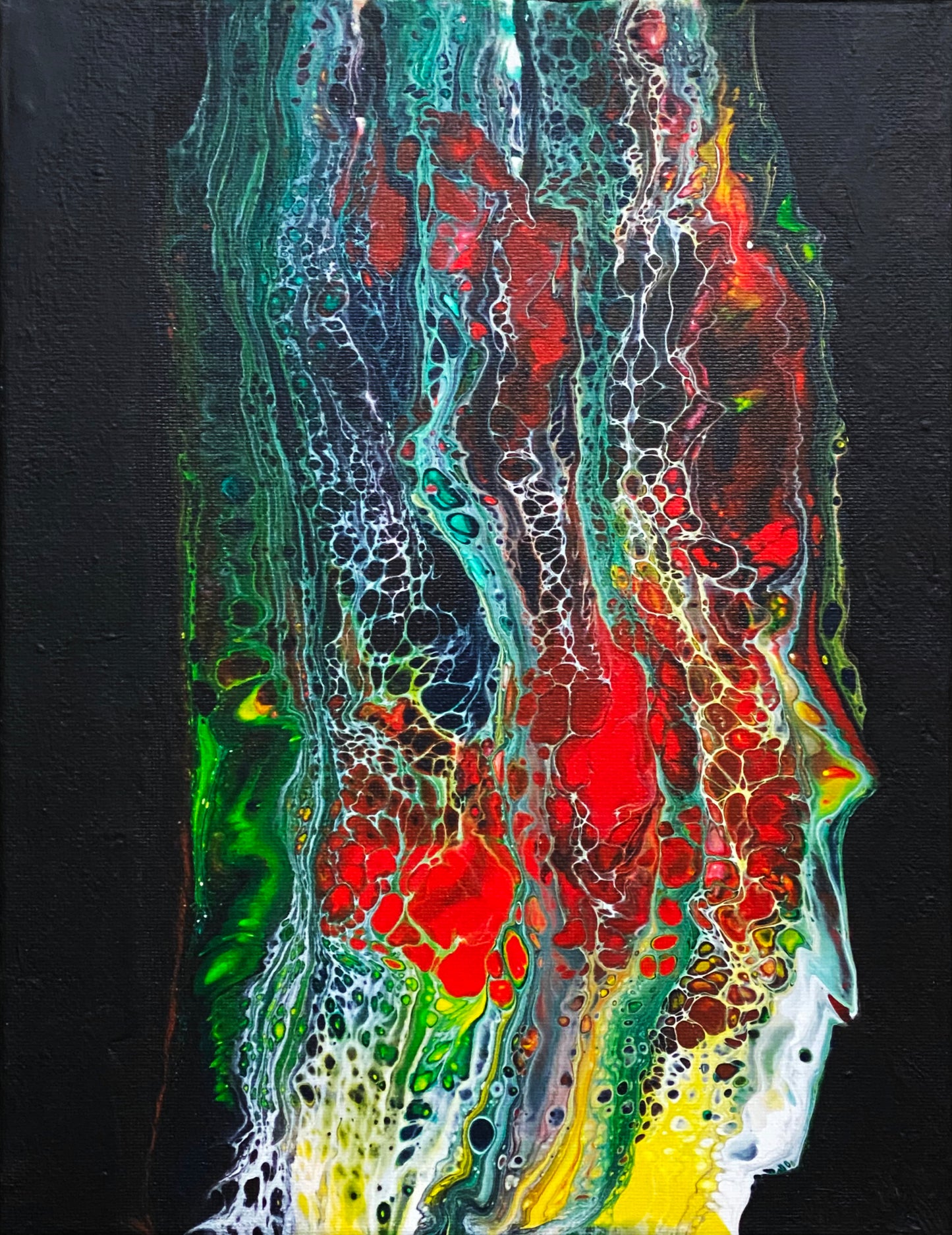 Red River, 9x12x0.75" Framed Acrylic Painting