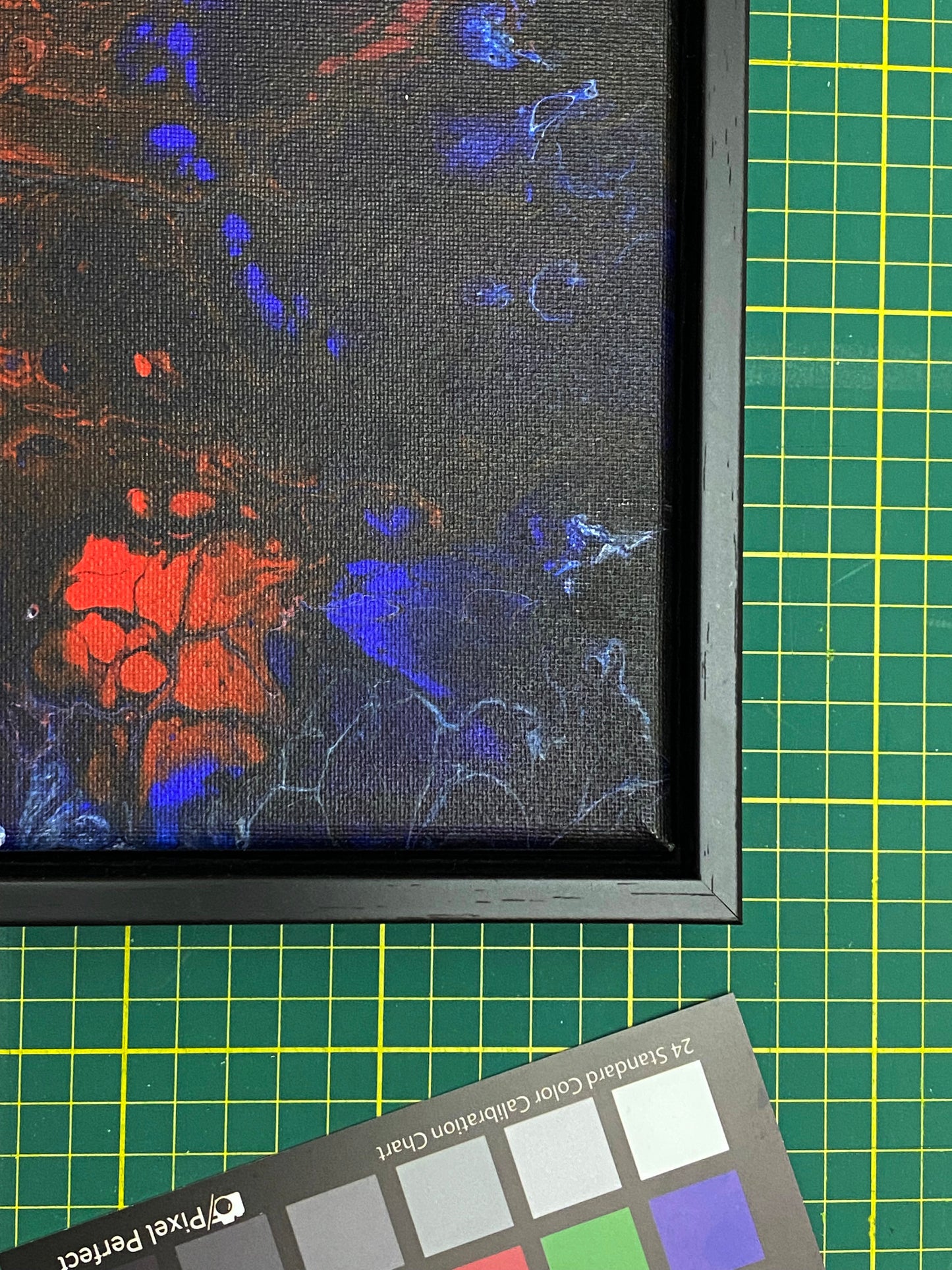 Broken Heart Nebula, 9x12x0.75" Acrylic Painting