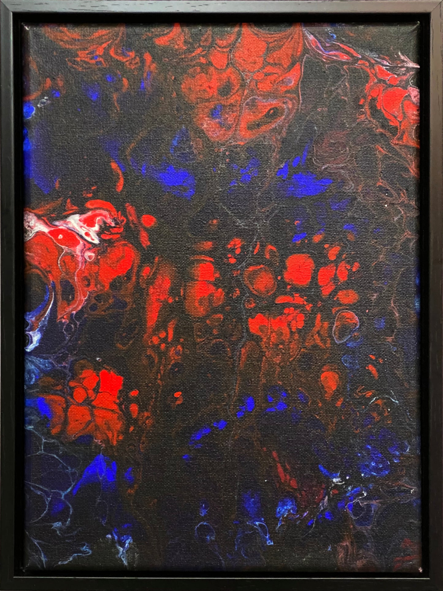 Broken Heart Nebula, 9x12x0.75" Acrylic Painting
