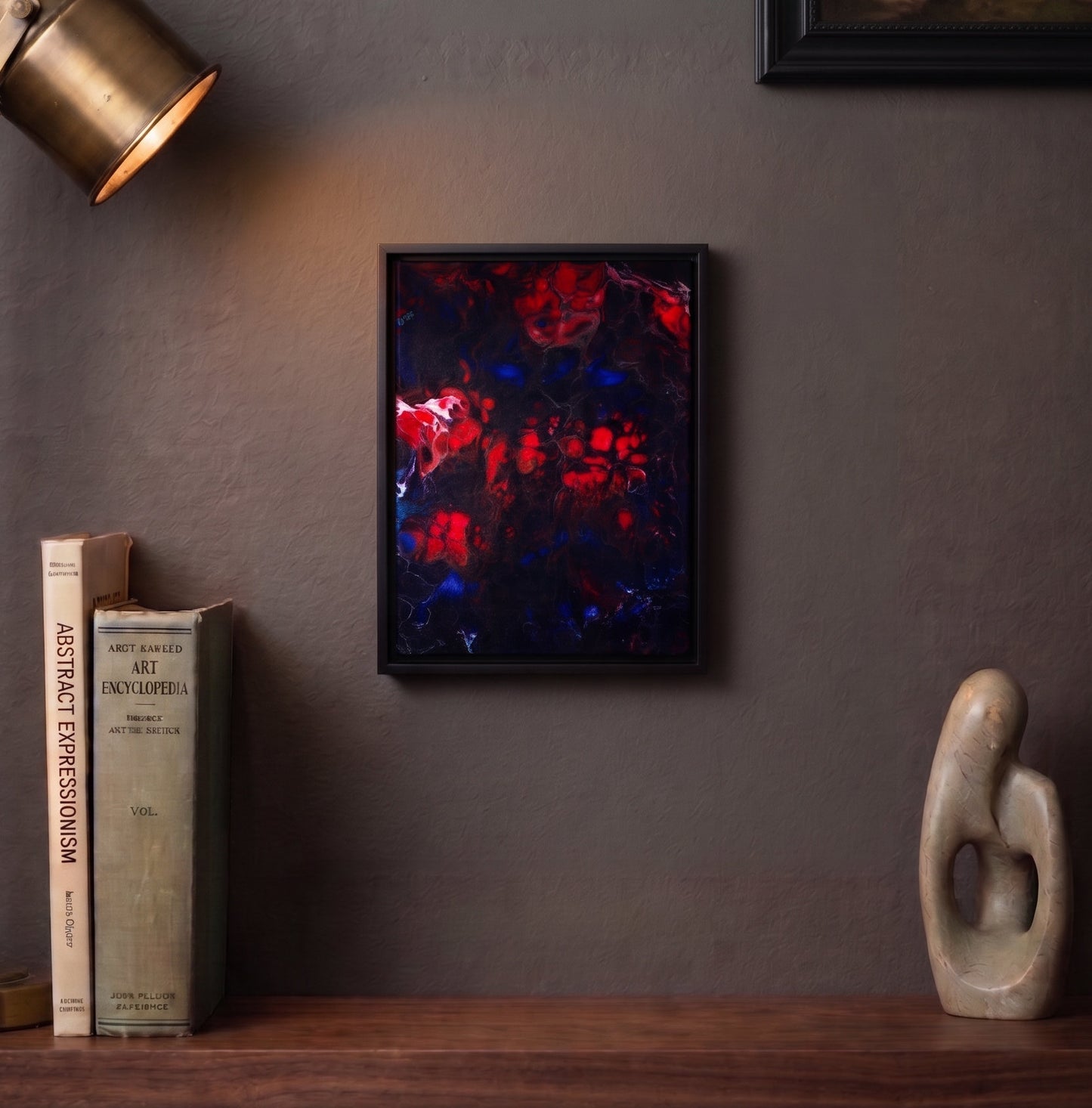 Broken Heart Nebula, 9x12x0.75" Acrylic Painting