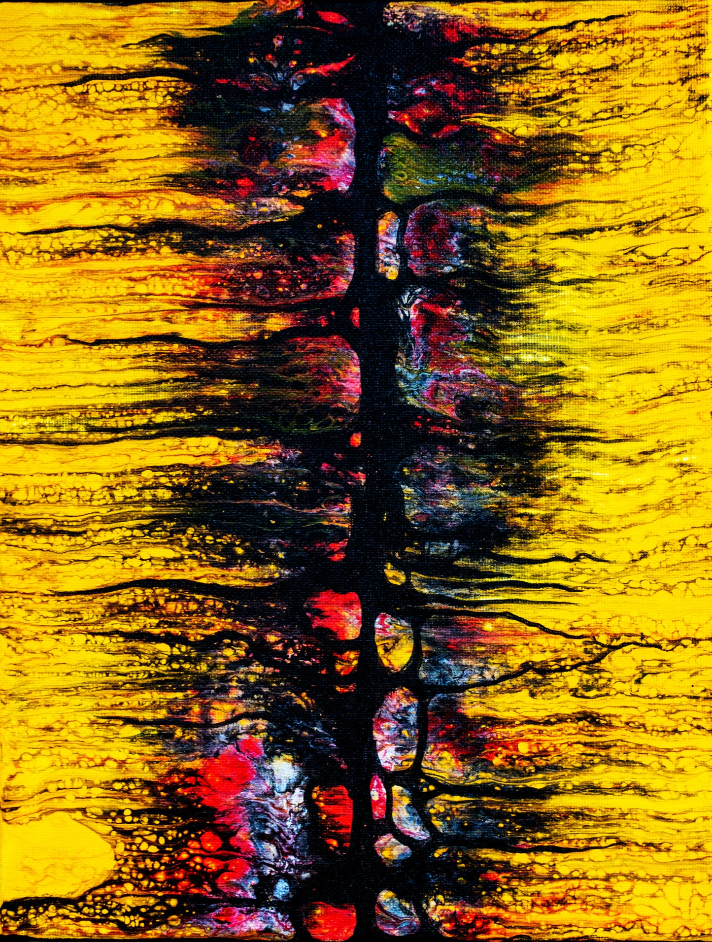 Infinitree, 9x12x0.75" Acrylic Painting