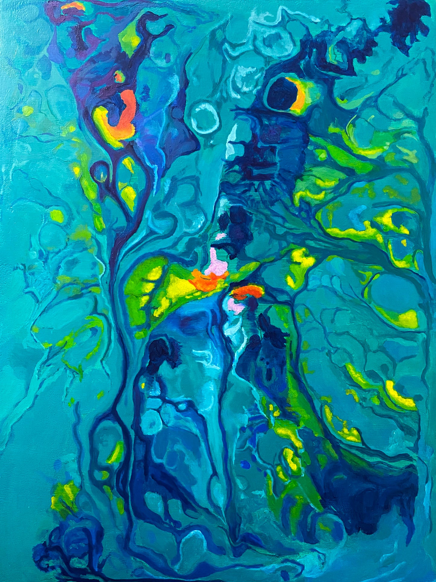 Inner Delta, 18x24x1.5 in oil painting