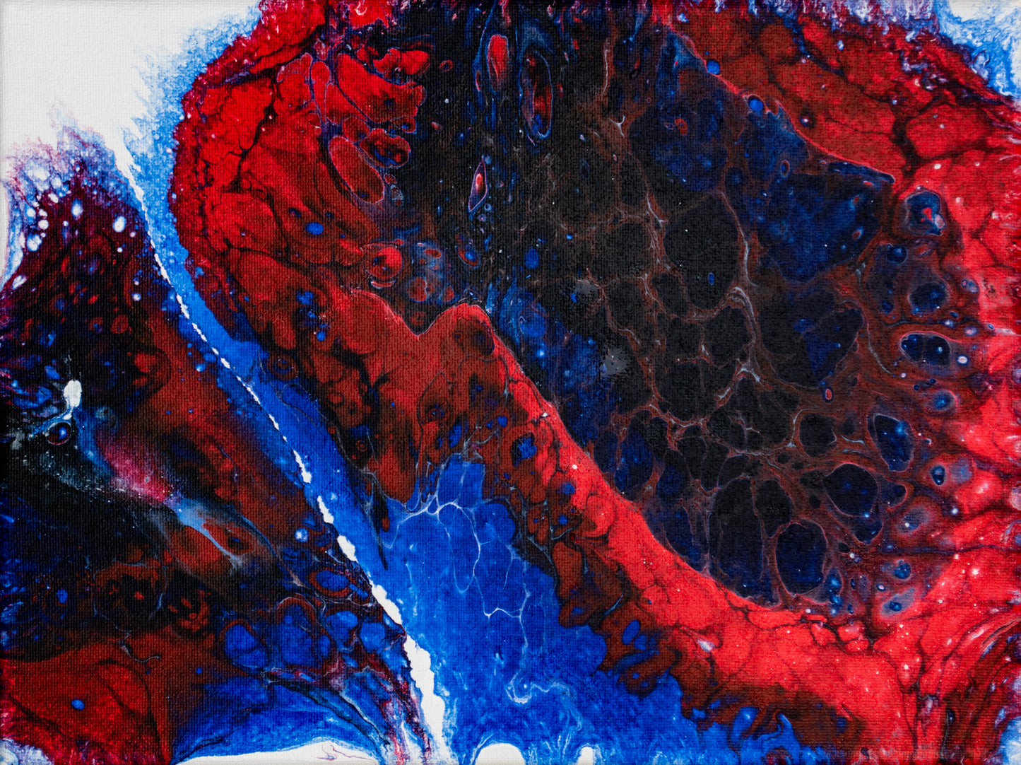 Our Galaxy is Nearby, 12x9x0.75" Acrylic Painting