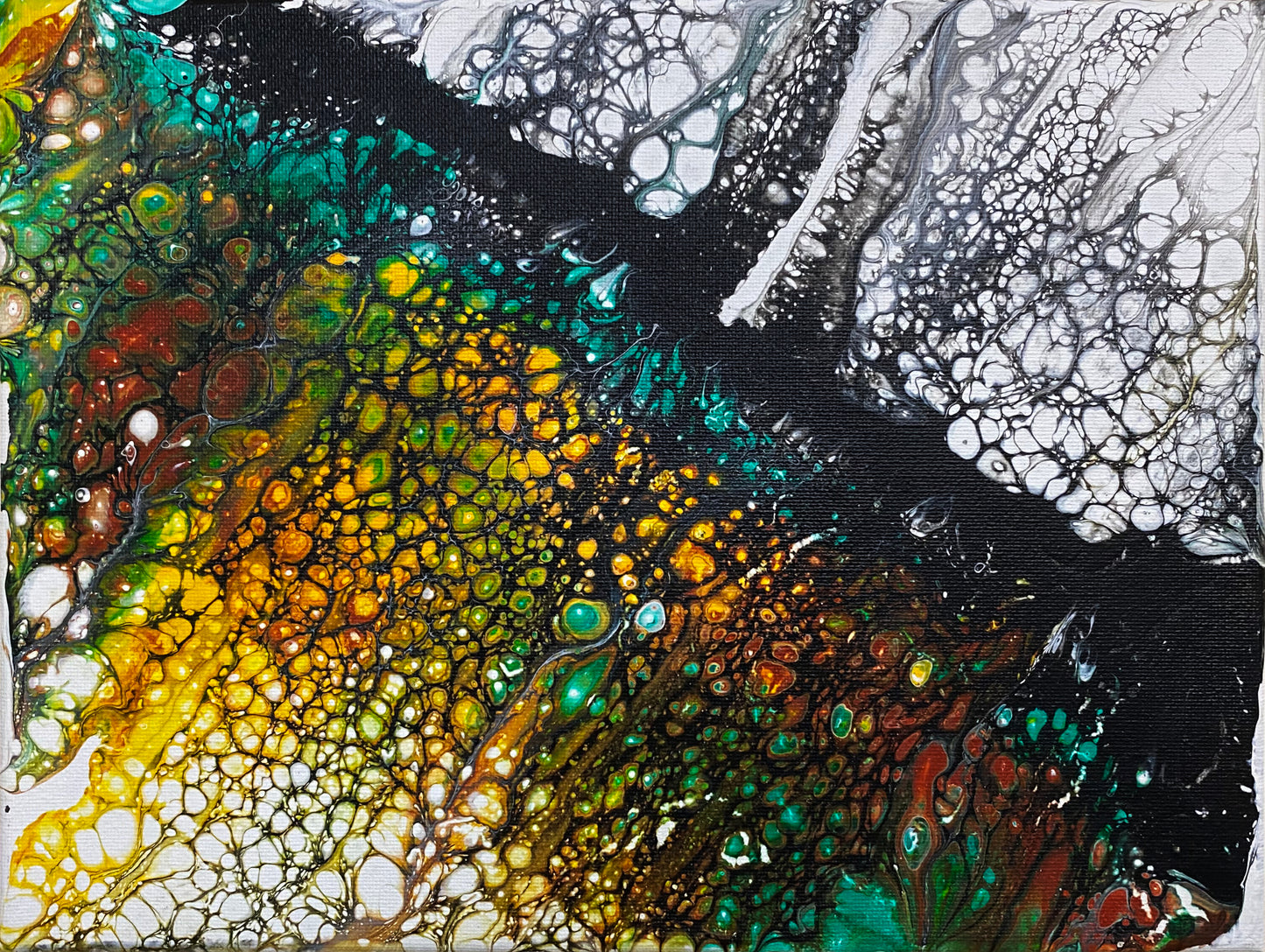 The End of the Ice Age, 12x9x0.75" Acrylic Painting
